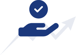 A blue silhouette of a person with a car and clock.